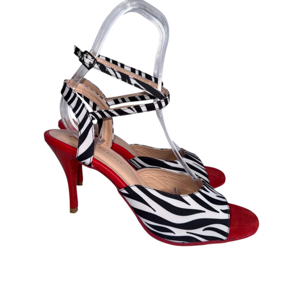 243 Model Zebra Zebra Deri Dans Ayakkabısı