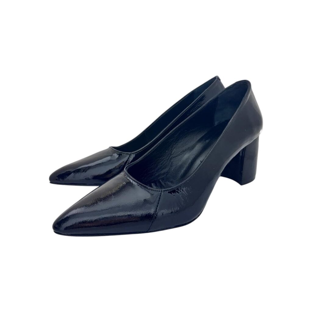 Stiletto 01 Siyah Rugan Ayakkabı - Görsel 1
